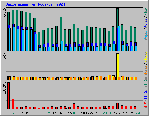 Daily usage for November 2024